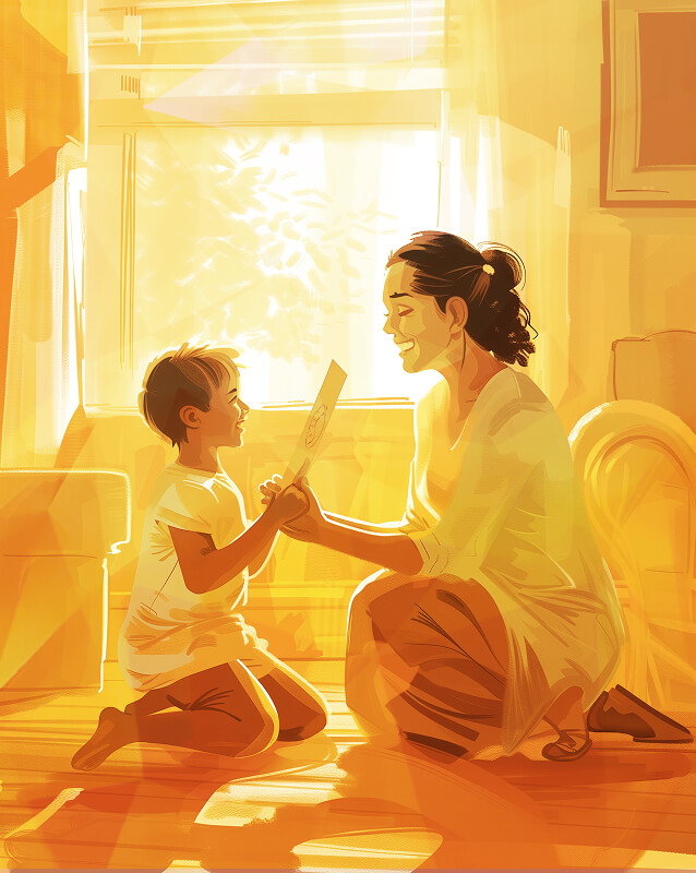 Женщина с сыном