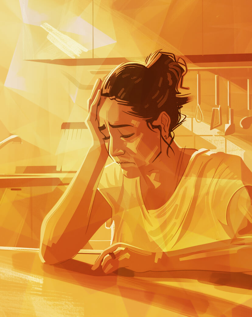 Грустная женщина